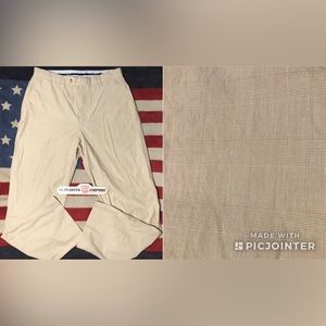 Vintage Tommy Hilfiger Cross Pattern Khaki Chino Pants 34x32 Rlpc rl Rlx Thj cp